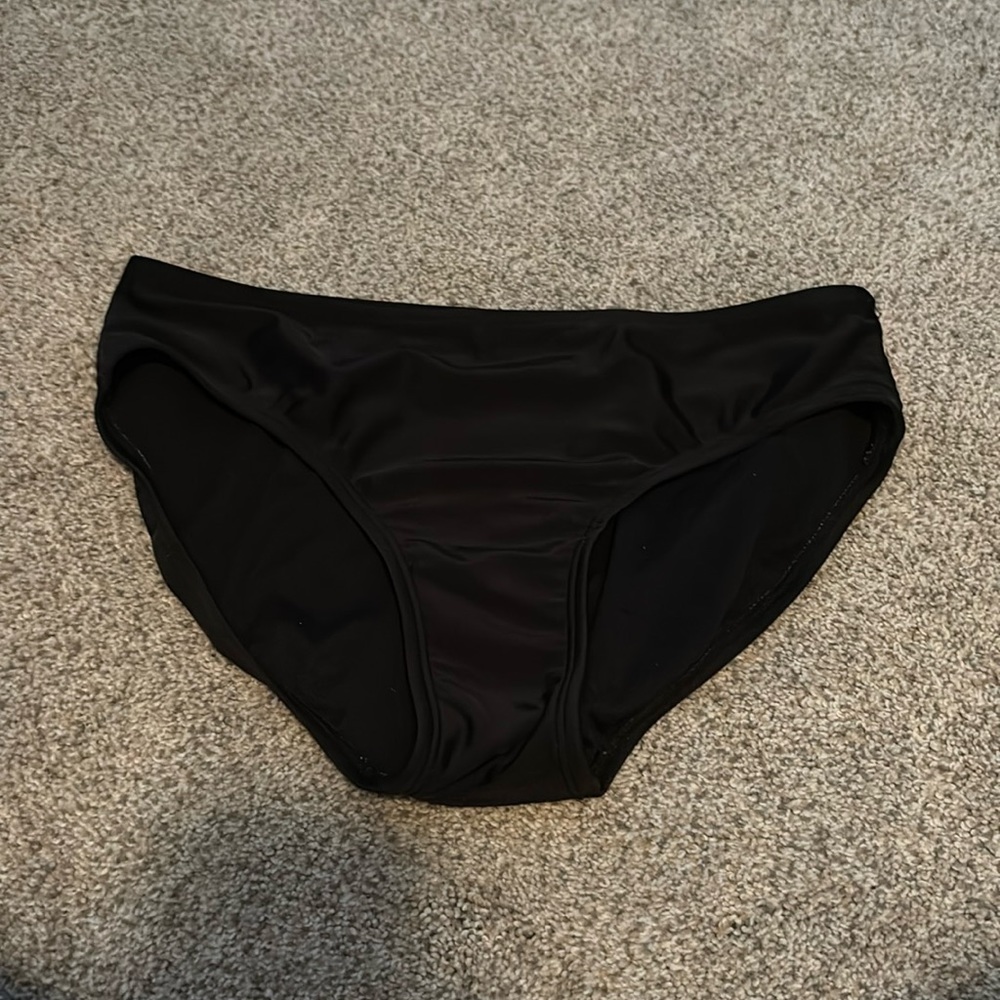 Target black swimsuit bottoms (size large)